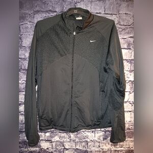 Black Zipup Nike Jacket Large